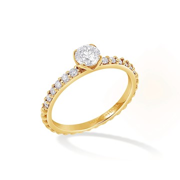 14k Lily Narrative Ring with 0.50ct Diamond