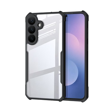 XUNDD 三星 Galaxy S26 FE 鏡頭全包覆 清透保護殼 手機殼(夜幕黑)