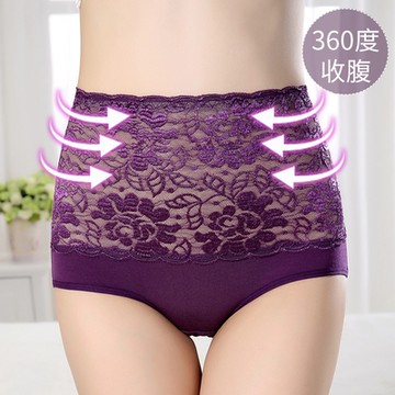 輕塑提臀蕾絲高腰內褲 M-2XL 隨機色(老闆不賣了!! )