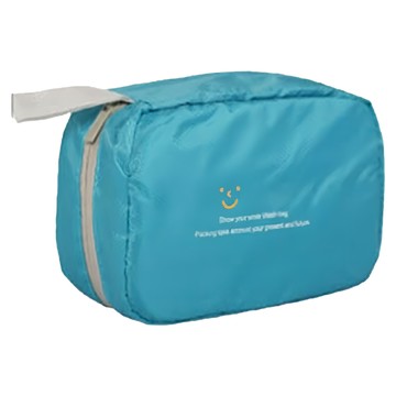 E.City 旅行可拆二件式掛勾洗漱包 防潑水尼龍  22 x 13.5 x 7cm  天藍