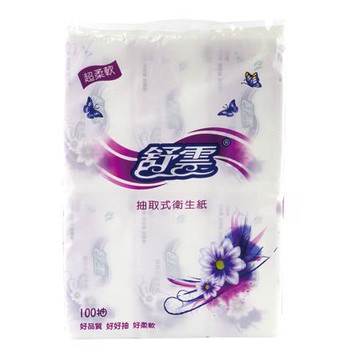 舒雲抽取式衛生紙/SU-262/100抽/6包/串