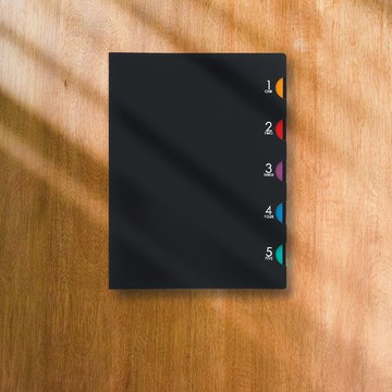 【Maruman】 5CHART 30孔夾A4/ 黑 (原廠正貨)