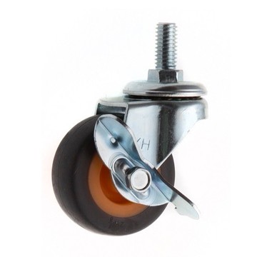 【2英吋】278高彈性TPR輪 螺絲牙剎車輪(2分半19mm長) 萬向輪