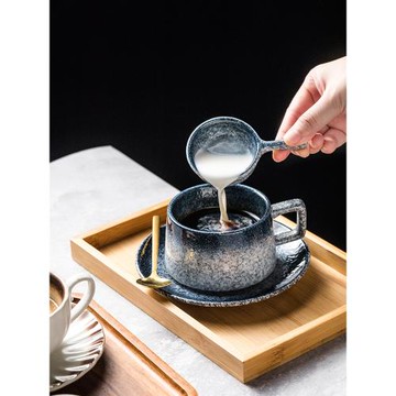 咖啡店咖啡杯小巧陶瓷杯拉花杯下午茶餐具茶具設計感復古高顏值