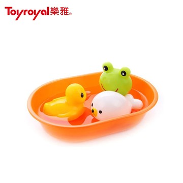 日本《樂雅 Toyroyal》快樂洗澡組(小)-橙