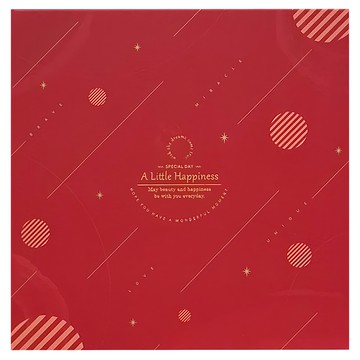 博美 6吋乳酪蛋糕盒 禮品盒 216 x 216 x 81 毫米  紅色  1包