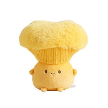 Bazuuyu 芭爪娛｜火鍋店 食材毛絨玩具可愛擺件 小號雞油菌絨毛