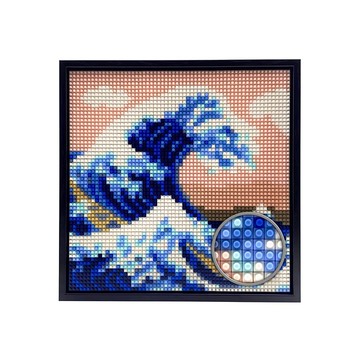 【神奈川沖浪裏】積木畫套裝 (附畫框和工具) 香港製作 品質保證