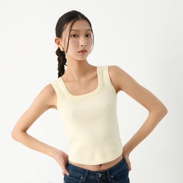 簡約優雅經典百搭背心(米白)-女