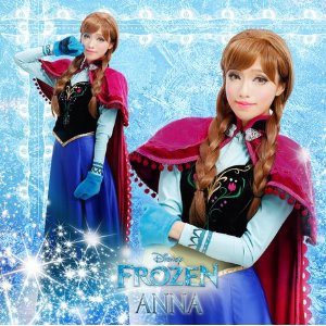 22年製 新品 コスプレ衣装新作 ディズニープリンセス風 アナと雪の女王2 Anna アナ 戴冠式 ハロウィン タイプ２ 高品質 ドレス コミック アニメ ゲームキャラクター Labelians Fr