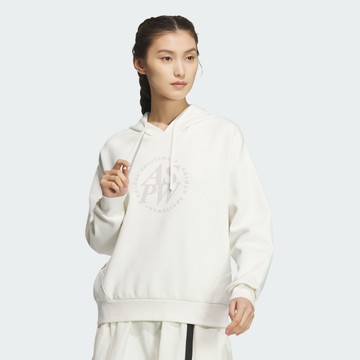 【ADIDAS】LOUNGE  DK HDY 連帽上衣 女 白色 帽T-JJ3543