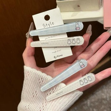 🌸臺灣出貨🎉miffy米菲兔卡通鴨嘴少女側邊一字可愛甜美髮夾髮飾百搭劉海髮飾