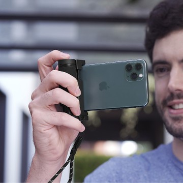 Just Mobile｜ShutterGrip™ 2 翻轉藍牙握把 (霧黑色) GP-200BK