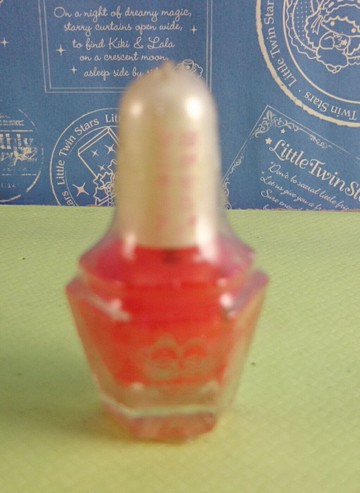 【震撼精品百貨】Little Twin Stars KiKi&LaLa 雙子星小天使 指甲油 橘 震撼日式精品百貨