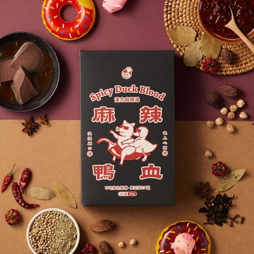 【美味獵人Yummy Hunter】| 麻辣鴨血1盒入＋ 吃到鮑1盒入 豬隊友滷肉調理包|