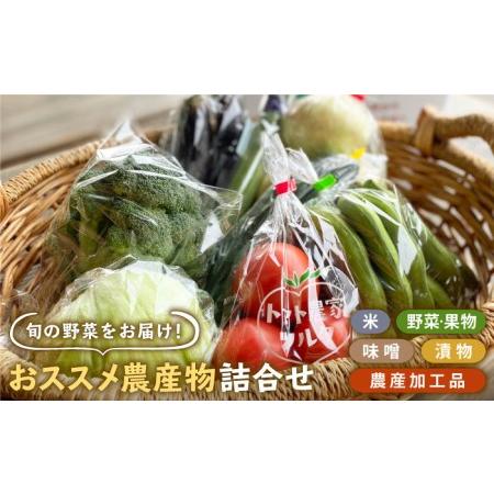 ふるさと納税 農産物直売所おススメ商品詰め合わせ 野菜 米 加工品 野菜 フルーツ 米 漬物[HAG001] 佐賀県江北町