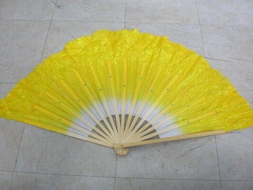 跳舞扇子 大竹桿長布條型 舞扇 飄扇(進口.漸層色)/一支入(促80) 仿真絲扇子【領券滿額再折千12/31止】