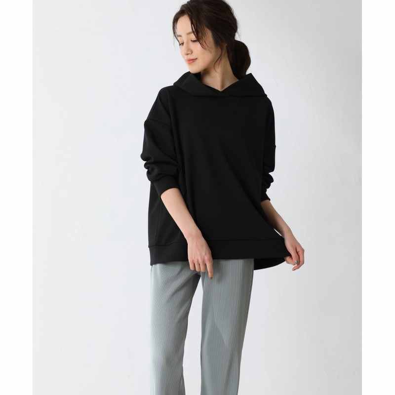 Honeys ハニーズ きれいめパーカー レディース ブラック 通販 Lineポイント最大1 0 Get Lineショッピング