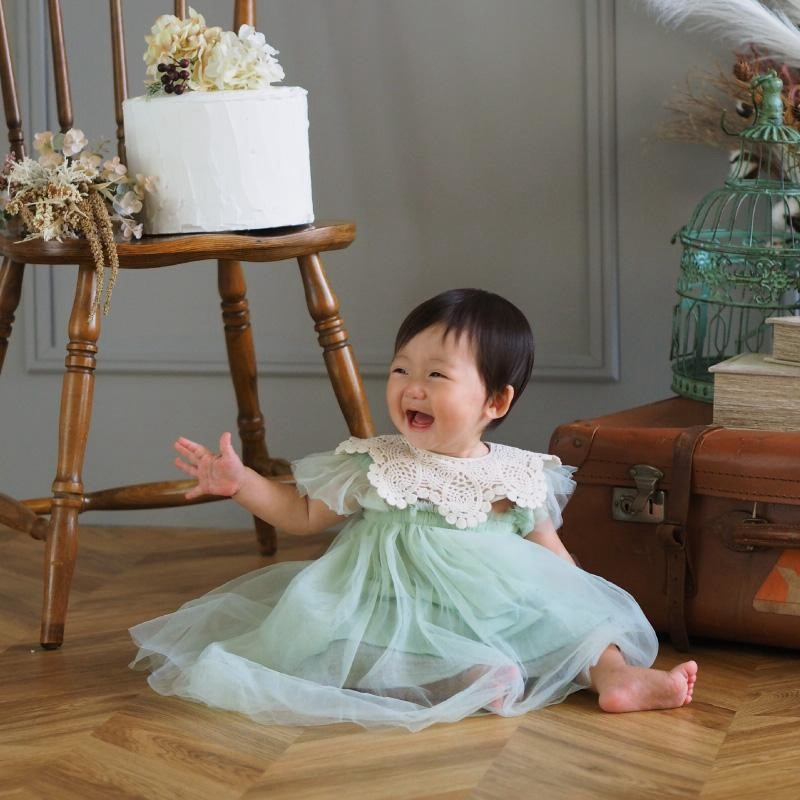 出産祝い おむつケーキ 女の子 ドレス おしゃれ くすみ ベビー