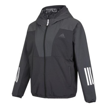 (WMNS) adidas CNY MID JKT Reversible Sports Hooded Jacket Black