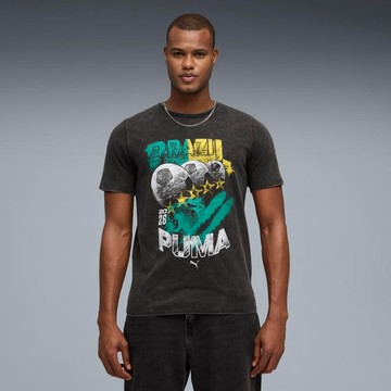 PUMA 足球系列國家概念Fan 90s 巴西 男 短袖上衣 66060202