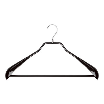 MAWA 衣架 德國製造 PVC+鍍鉻鐵材質  黑色  1個