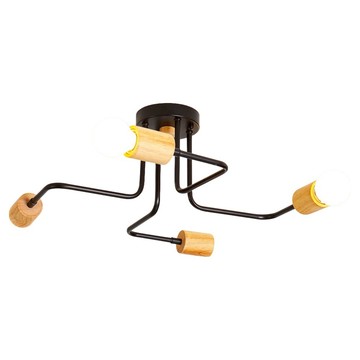 Honey Comb 北歐工業風半吸頂四燈  北歐工業風