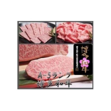 ふるさと納税 博多和牛三昧セット(サーロインステーキ しゃぶしゃぶ・すき焼き 焼肉)_PA0182 福岡県宗像市