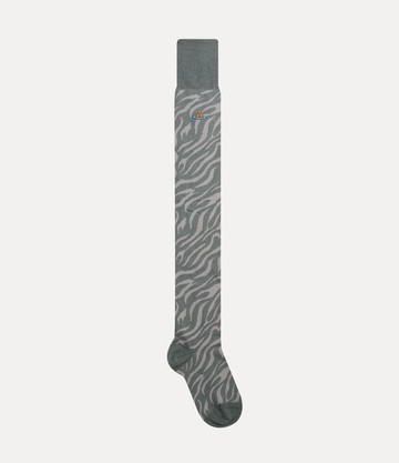 Vivienne Westwood Tiger Over The Knee Socks Tiger Over The Knee Grey Os-u Women