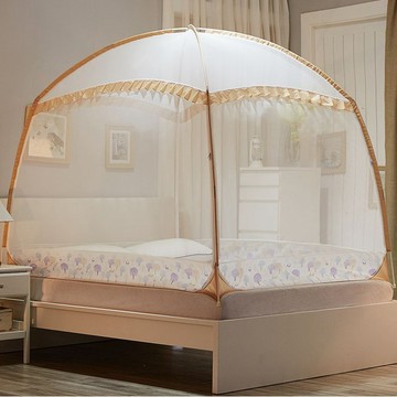 ⛺可開發票⛺蒙古包蚊帳 嬰兒蚊帳 蒙古包蚊帳新款家用臥室1.8米雙人牀1.5m紋賬防摔1.2單人兒童全包