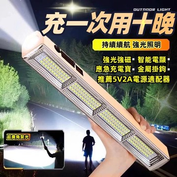 露營燈 帶支架 擺攤燈應急照明 USB充電LED 釣魚燈 帳篷營地擺攤夜市 應急停電必備神器 超長續航 探照燈 投射燈
