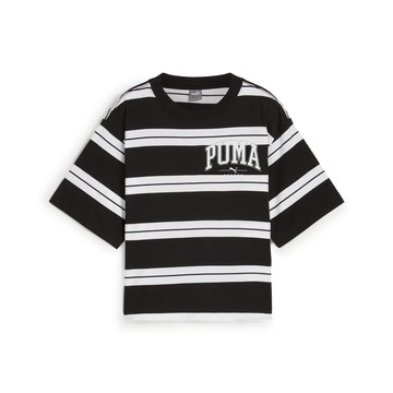 PUMA 基本系列Squad條紋短袖T恤 女性