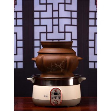 帝鍋無水蒸雞湯鍋盜汗鍋汽鍋雞汽鍋養生紫砂鍋家用大容量商用陶瓷