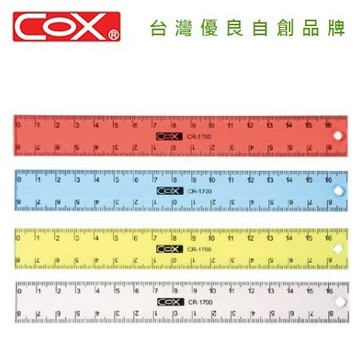COX 三燕 CR-1700 17cm 塑膠直尺【APP滿額下單10%點數(單一帳號最高1000點)】9/30止