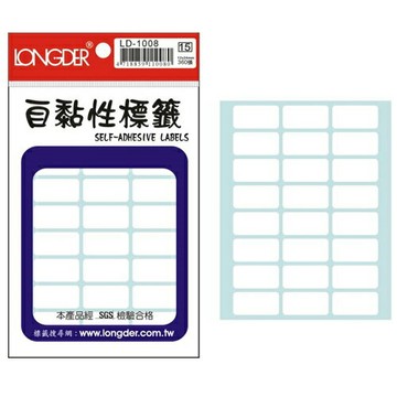 【史代新文具】龍德LONGDER LD-1009 全白 標籤貼紙/自黏標籤 560P