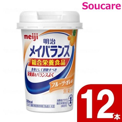 介護食 12本 明治メイバランスMiniカップ フルーツオレ味 200kcal 125ｍｌ