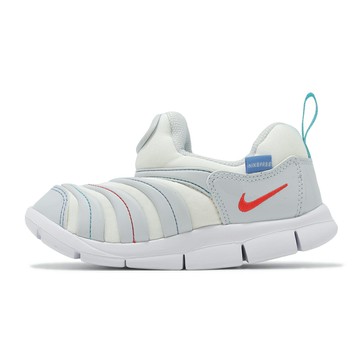 Nike 童鞋 Dynamo Free TD 小童 毛毛蟲鞋 學步鞋 白 綠 休閒鞋 343938-105