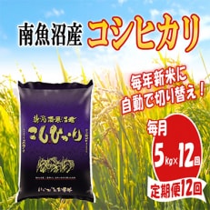 南魚沼産コシヒカリ5kg全12回