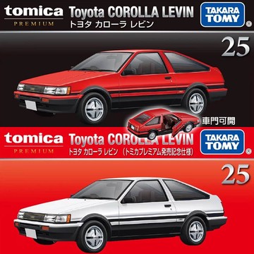 【HAHA小站】TM93645 TOMICA 豐田 Corolla Levin 車門可開 PRM25 黑盒 25 初回