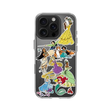 iPhone 16 Pro Clear Case（相機按鈕） 透明 - 迪士尼-公主系列 Disney Princess - 貼紙系列-迪士尼公主