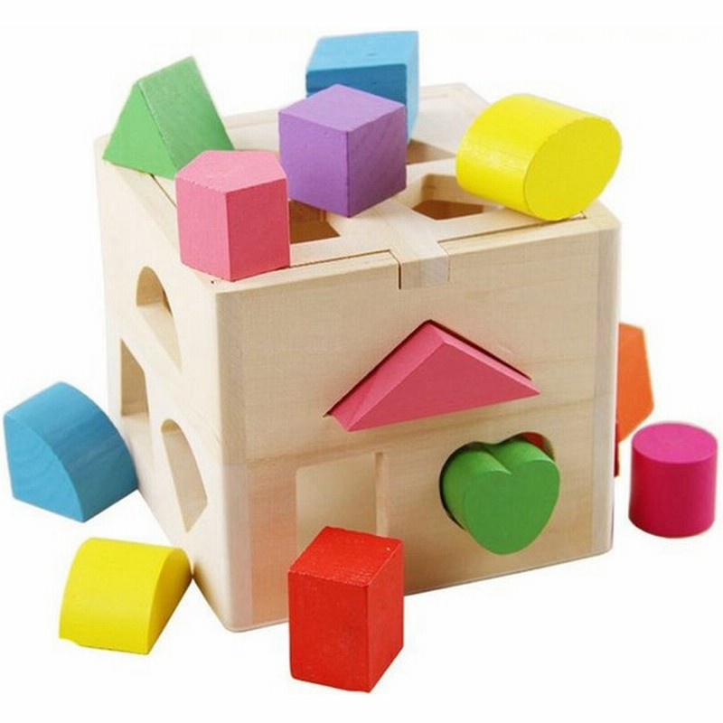 積木 形合わせ 木製 積み木 知育玩具 ブロック ボックス モンテッソーリ教育 早教育 教材 幾何積み木 指先訓練 木製玩具 おもちゃ 親子 2歳 3歳 通販 Lineポイント最大get Lineショッピング