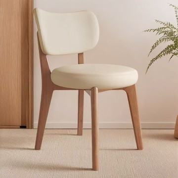 免運 餐椅 實木餐椅 奶油風實木北歐民宿家用辦公輕奢餐廳酒店化妝現代簡約椅子凳子 可開發票 全館五折 工廠現貨直銷 新品特價 z9092