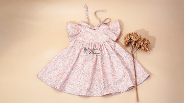 Handmade by Mina 【設計款】漫漫小玫瑰花園賽凡娜洋裝 贈禮盒