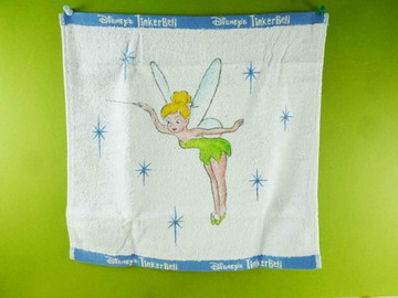 【震撼精品百貨】Disney Princess迪士尼公主彼得新潘小精靈小叮噹 Thinker Bell-方巾 震撼日式精品百貨