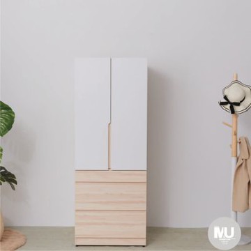 沐家具 mufurniture Cube 白楓木雙門三抽衣櫃