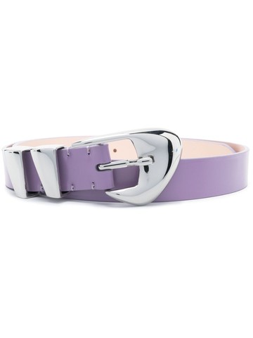 BY FAR - Moore patent belt - women - Leather - M - Purple