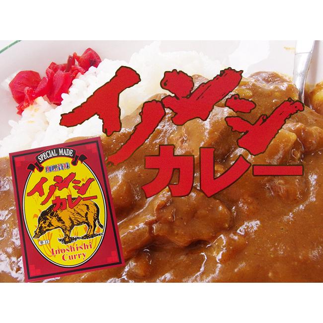 イノシシカレー×2個セット(辛口)猪肉使用。いのしし肉を煮込んだカレーです。Inoshishi Curry ご当地カレー