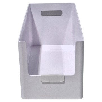 懶角落 櫥櫃收納筐 加深 NS_ ABS+PP  中號  1個  白色