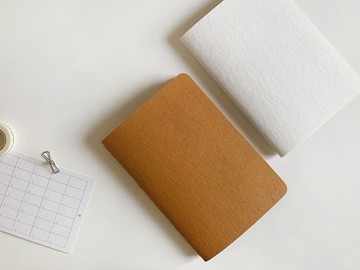 Frame Note | 簡約布紋紙質封面空白內頁筆記本