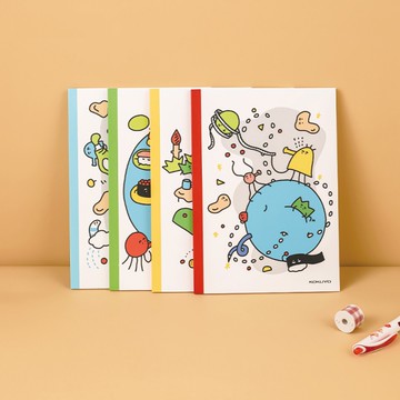 KOKUYO插畫家系列筆記本B5 4入-MINORI II